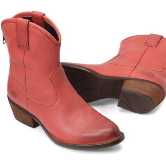 born red boots